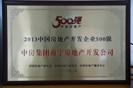 A4、2013中國(guó)房地產(chǎn)開發(fā)企業(yè)500強(qiáng)